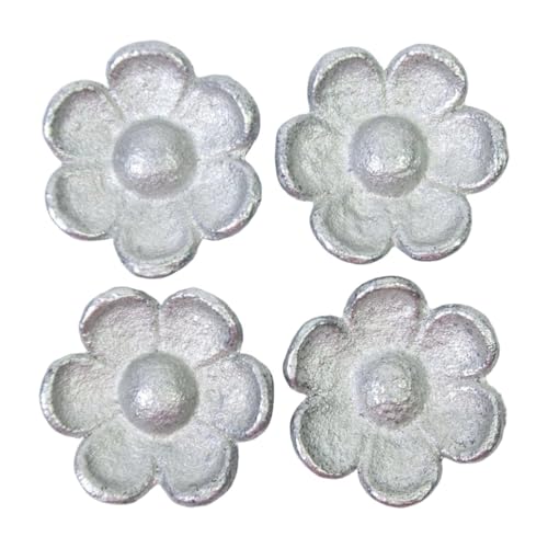 JISADER 4 Pesas de Hierro para Patrones, Pesas de Costura con Forma de Flor, Herramientas de Costura, pisapapeles para Escribir, acolchar, Planchar y Cortar