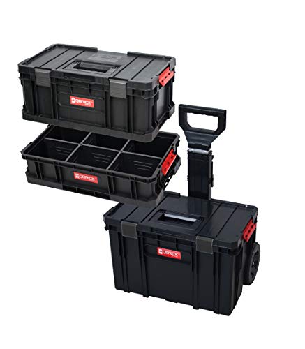 XL Werkzeugtrolley, Werkstattkoffer Set, Werkstattwagen Set aus"Q-Brick" Serie mit viel Zubehör! B x T x H in cm: 53 x 38 x 98 cm ! Der mobile Alleskönner - Privat & Gewerbe (Set 3) – Bild 4