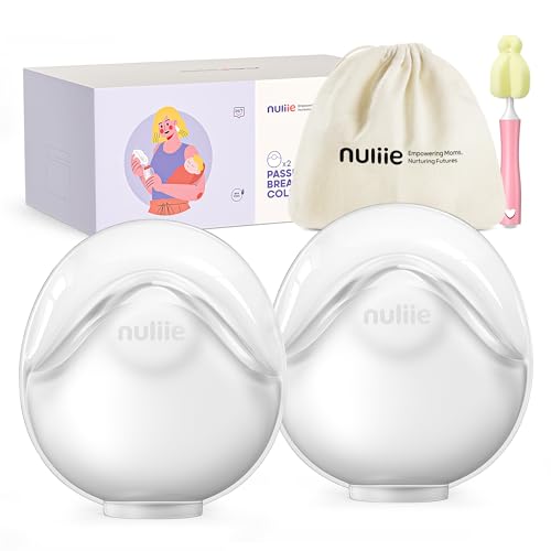 Image of Nuliie 2 PCS Silicone Breast Milk Collectors for Breastfeeding Leak-Proof, 3oz/90ml Portable Milk Catcher, BPA-Free Soft Breast Shell, Wearable Manual Breast Pump for Newborns Essentials