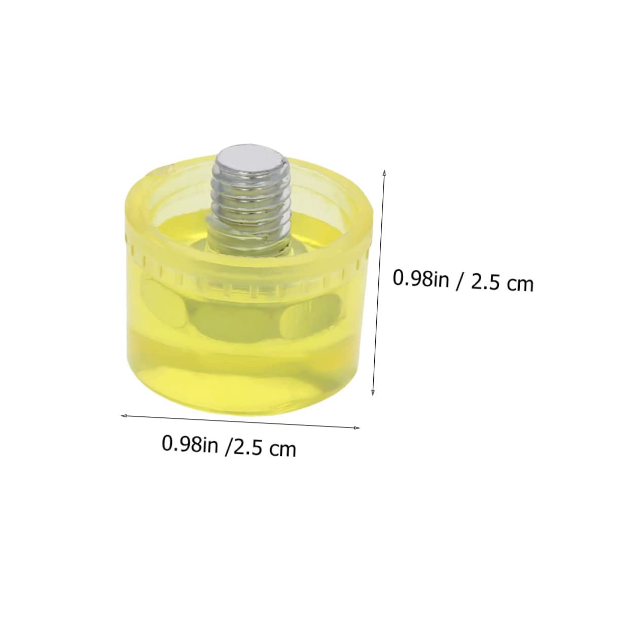 ARTIBETTER Hammer Tip Replacement 4 Pcs Mallet Hammer Replacement Heads Non-marring Soft Rubber for Delicate Work