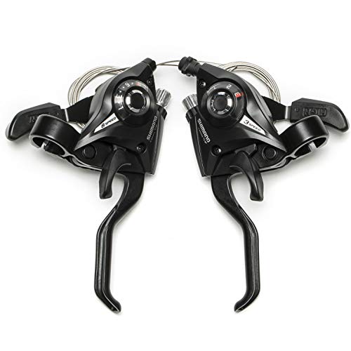 Enbo ST-EF51 3x8 Speed Shifter Brake Lever Combo Shifter Set and Brake Levers for Mountain Bike