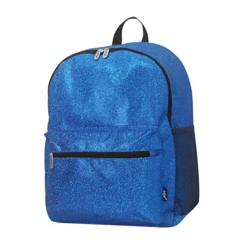 NGIL Mochila com glitter para dança, esportes de equipe, bolsa de torcida, Glitter, azul royal, Medium, Mochilas Daypack