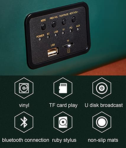Tourne-Disque Bluetooth avec Haut-parleurs intégrés Tourne-Disque Vinyle Vintage Portable à 3 Vitesses Prise en Charge… - Les Beatles, Paul McCartney, John Lennon, RIngo Starr, George Harrison Tourne-Disque Bluetooth avec Haut-parleurs intégrés Tourne-Disque Vinyle Vintage Portable à 3 Vitesses Prise en Charge… – Image 4