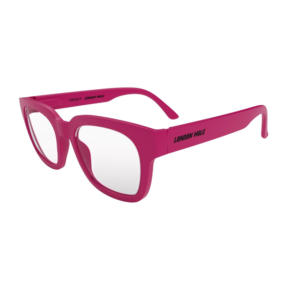LONDON MOLE® Tricky reading glasses, Matt Pink, 50 mm - Image 3