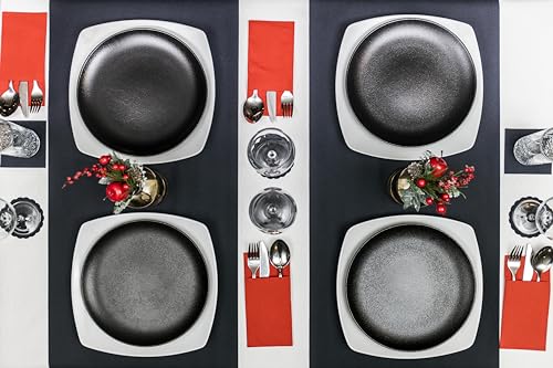 AROBA 1x Airlaid Tischdeckenrolle (Gelb, 1,2 m x 24 m) - Stoffähnliche Tischdecke - Hochwertige Tischtuchrolle für Hotel, Catering, Geburtstag, Restaurants, Kommunion, Taufe