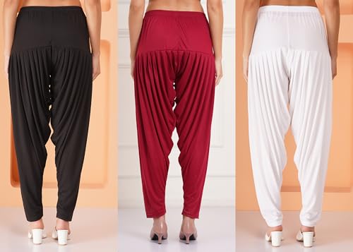 Image of Buy That Trendz Patiala Salwar for Women Relaxed Fit Viscose Patiyala Salwar Harem Bottom Pants