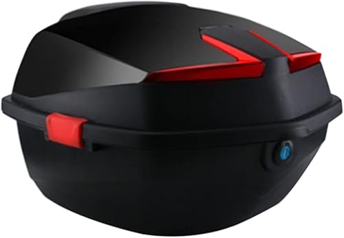 Wnanch Caja trasera de motocicleta, funda impermeable para casco de motocicleta, carcasa rígida de ABS, bolsa de equipaje, caja de viaje para casco