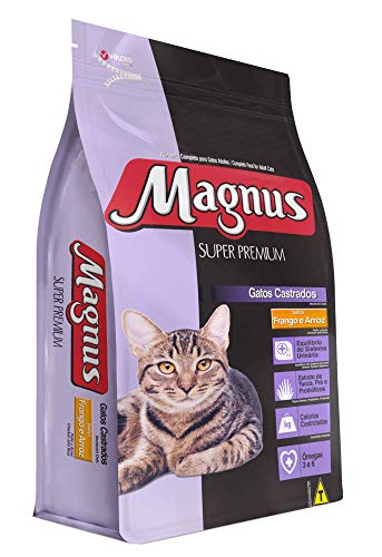Ração Magnus Super Premium Gatos Castrados Sabor Frango e Arroz