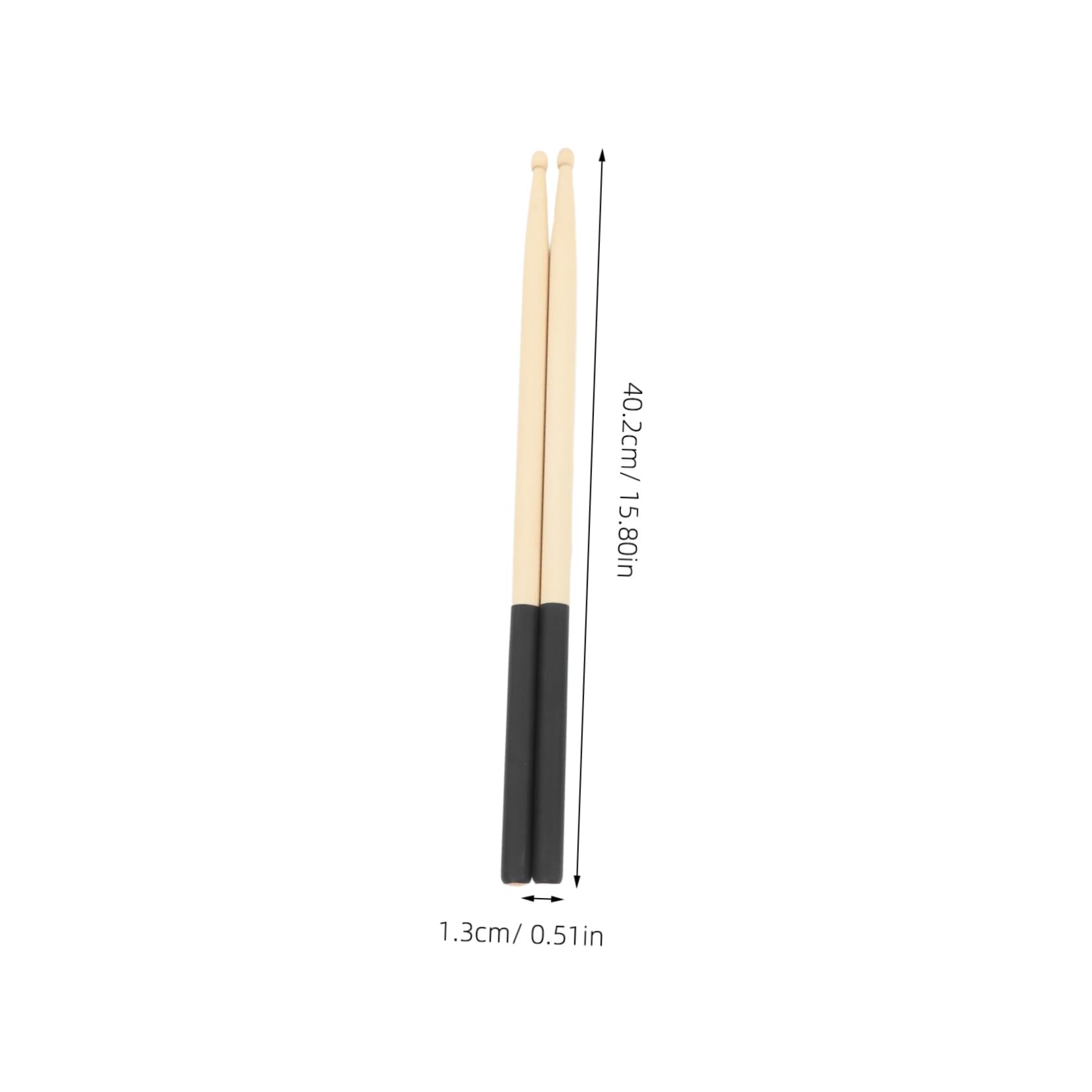Baquetas de Madera de Arce 5a Antideslizantes para Batería, 6 Pares