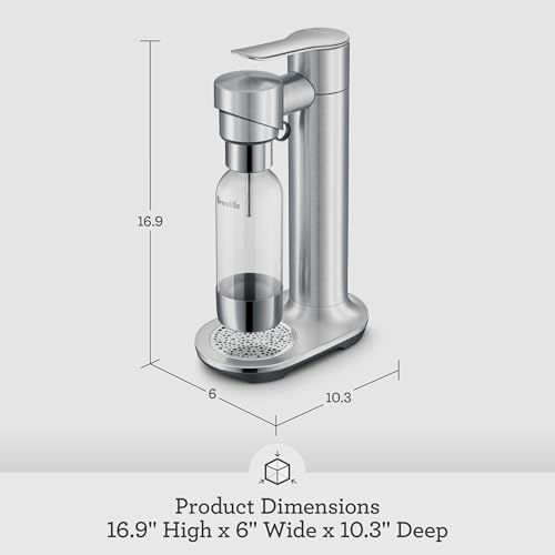 Breville InFizz Fusion Sparkling Drink Carbonator, Brushed Stainless Steel - image 9