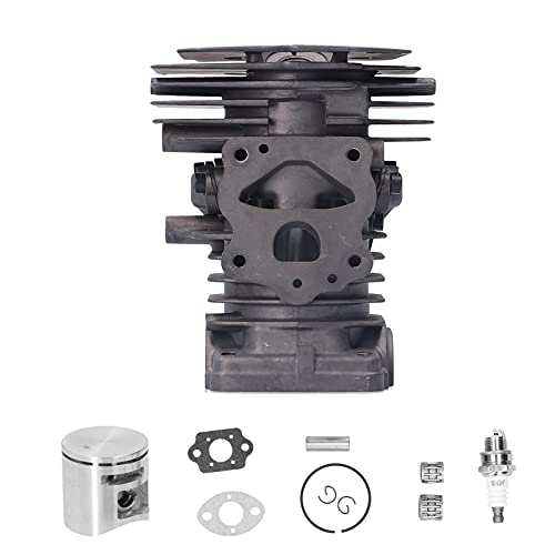 Hyuduo Cylinder Piston Kit For Husqvarna 445 450 450E Chain Saw Replacement Parts Assembly Crankshaft Engine Housing Tank Chainsaw Replacement Parts 44Mm,Gasket Retaining Ring - Image 2