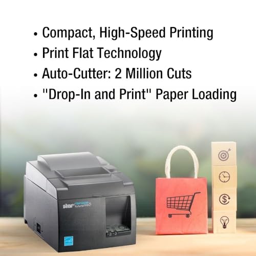Star Micronics America TSP143III USB Thermal Receipt Printer with Device and Mfi USB Ports, Auto-Cutter, and Internal Power Supply - Gray (TSP143IIIU) by Star - Image 6