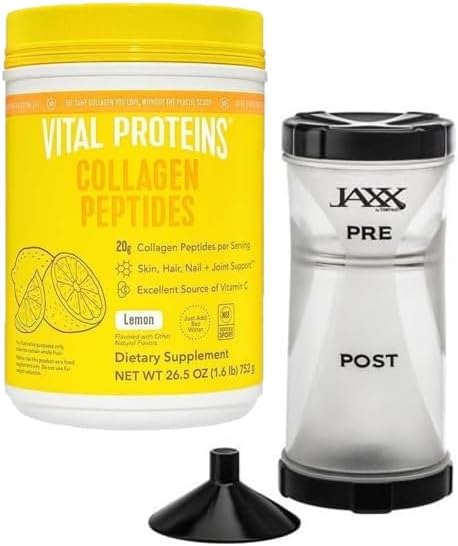Vital PROTEINS - Péptidos de colágeno en polvo, promueve la salud del cabello, las uñas, la piel, los huesos y las articulaciones, sabor a limón,