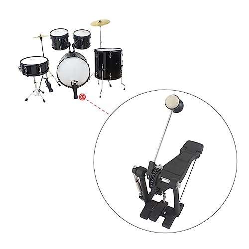 Pedal de bombo con cabeza de fieltro de acero inoxidable miniatura 3