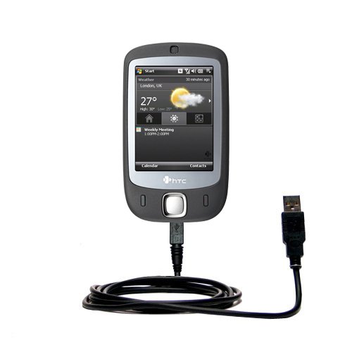 Gomadic Hot Sync and Charge Straight USB Cable for The HTC Touch – Charge and Data Sync with The Same Cable. Built TipExchange Technology