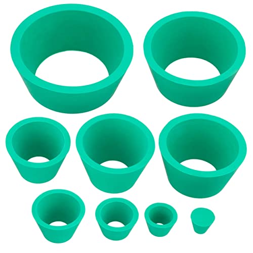 OUNONA 9pcs Suction Bottle Mat Cone Filtration Assemblies Funnel Filtration Adapter Smooth Rubber Stopper Filter Adapter Filter Cone
