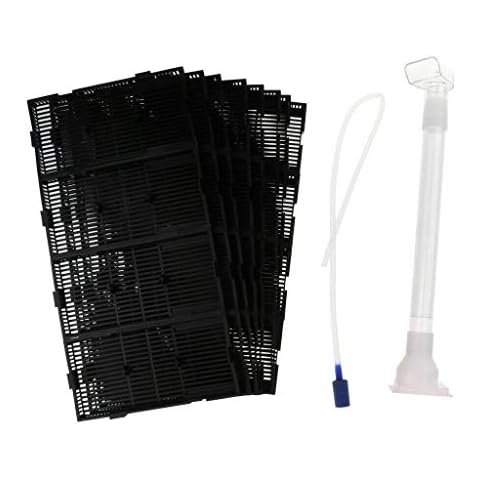 Undergravel Filter Kit Aquarium Fish Tank Under Gravel Tray - Multiple Sizes (24 Piece) Cover