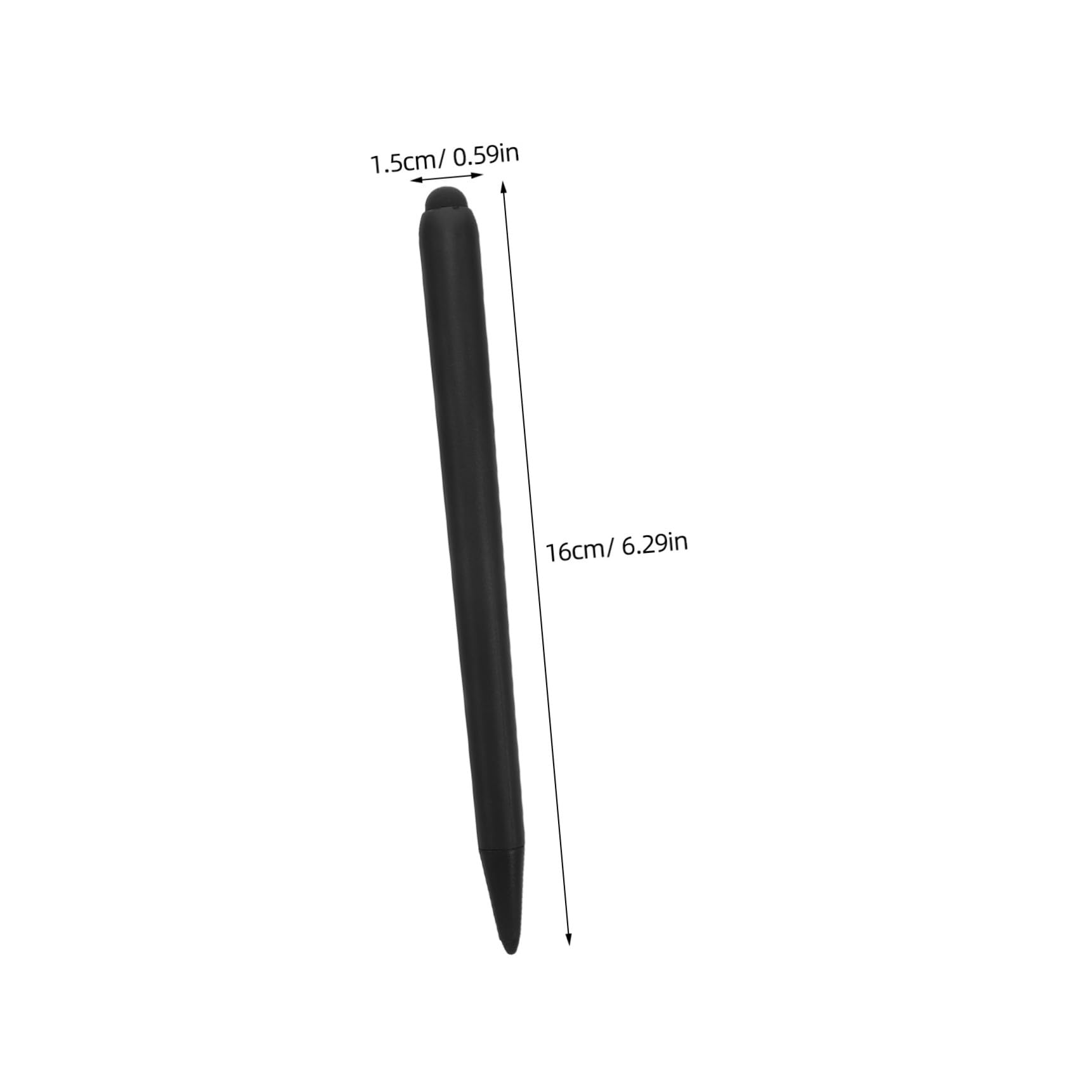 Pennino Touch per Schermo, Doppia Punta, Abs Nero, 2 Pezzi