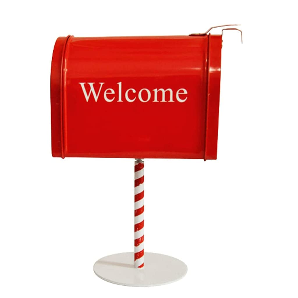 letter box， Wall-mount Mailboxes Iron Postbox With Lock Mailbox Posts Christmas Decoration For Indoor And Outdoor Drop Box