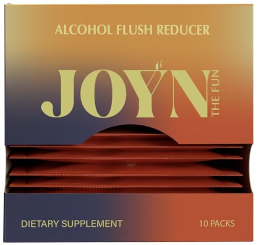 JOYN Supplement for Alcohol Flush Prevention Detox Liver Support Asian Glow Relief | Feel Better Before & After Drinking | Vitamin with DHM Milk Thistle Glutathione Vitamin B12 | 10 Servings