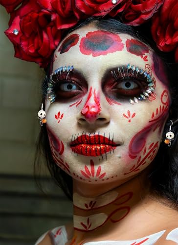 Cute Halloween Gifts for Women,Skeleton Pumpkin Dangle Earrings for Adults,Skull Halloween Earrings for Daughter/Mom/Teacher2