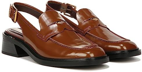 Franco Sarto Womens Giada Slingback Loafer Tobacco Brown Gloss 9 M | Image 4