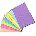 Blocco note autoadesive con linee, 400 fogli adesivi a righe, note adesive colorate per ufficio, scuola e casa (8 colori, 76 mm x 127 mm)