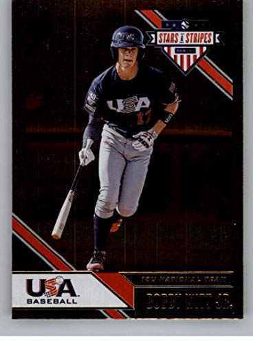 2020 Panini USA Stars and Stripes Longevity Retail Base Baseball #88 Bobby Witt Jr. USA Baseball 18U National Team Official Trading Card From Panini USA America