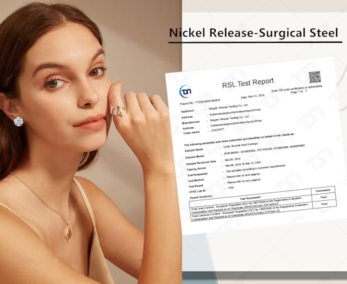 Hopply 4 Pairs Titanium Screw Back Surgical Stainless Steel Earrings for Women Men,Rainbow 5A Cubic Zirconia Studs Double Side Earrings Piercing Sleeper Jewelry 6mm3