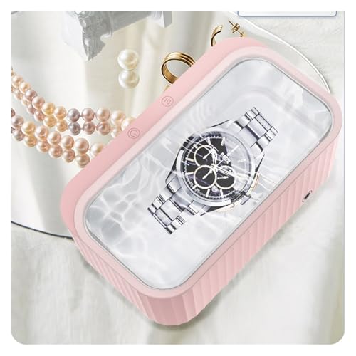 超音波洗浄 超音波洗浄機 ジュエリーパーツ メガネ マニキュア 石 時計ブラシ用 周波数超音波洗浄 指輪/貴金属/ジュエリー 洗浄機(WHITE)