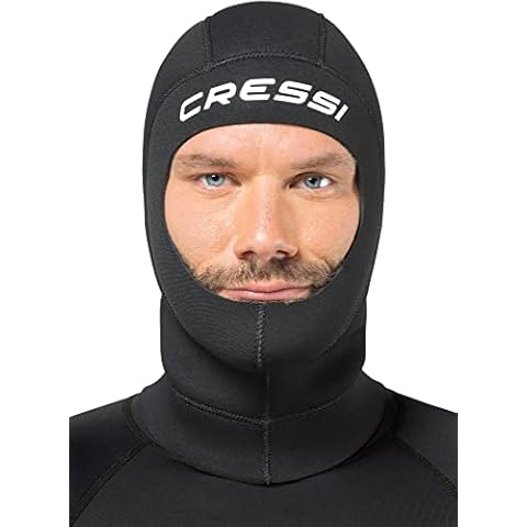 Cressi Solo Hood 3mm Neoprene Hood Small Black Cover