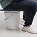 Camping Bucket Toilet Seat with Lid, 250kg Load, Waterproof PVC Toilet Cover for Hiking, Travel, Indoor & Outdoor Use