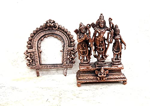 Image of Copper Ram Darbar Idol 2.8 in | Patina Antique Finish