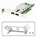 eMagTech 2Pcs Low Profile Bracket Compatible with Intel X520-DA2 X520-SR2 E10G42BTDA E10G42BFSR 10GbE Dual-Port SFP+ Network Adapter Cards
