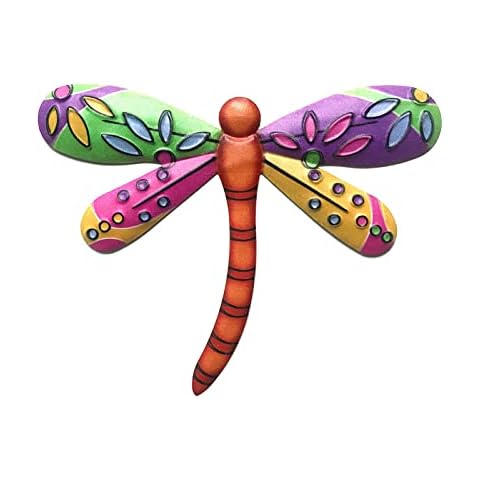 Metal Butterfly Dragonfly Garden Wall Decor, Wall Art Decor Wall Art Hanging Realistic Home Living Room Wall Decor Fence Art Outside Hanging Decorations For Indoor Outdoor Home Garden Cover