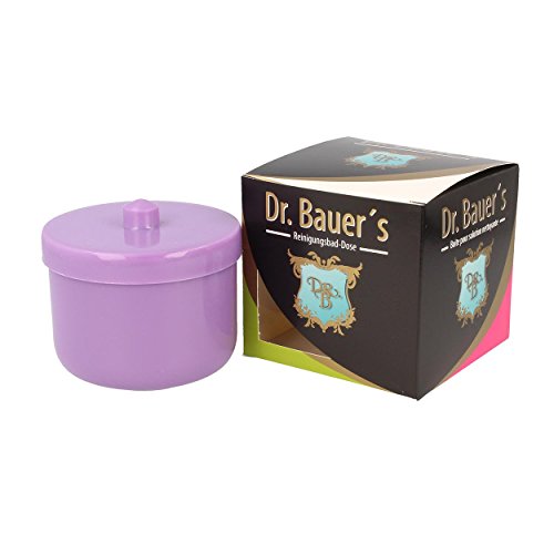 Dr. Bauer Recipiente dental-baño de limpieza | encaje de la prótesis | La dentadura puede | La dentadura puede con inserción | Los apoyos pueden lila (1 pieza)