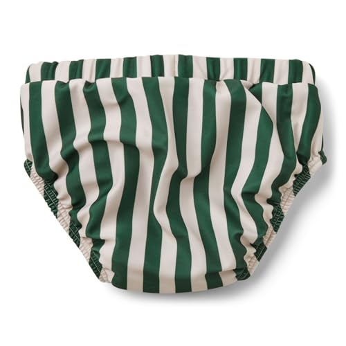 Toddler Boys Swim Diapers Washable Reusable Swimming Diaper BPA Free Swimmers Swim Pants Green Striped Swimsuit 2-3T2