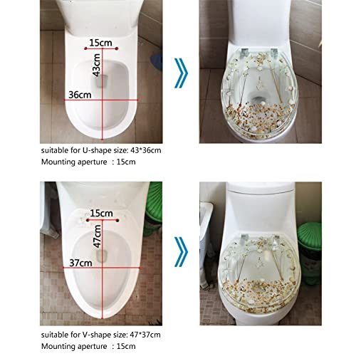 Modern Transparent Resin Toilet Seat,U/V shell toilet cover bathroom decoration,Decorative novelty design toilet lid with hinges