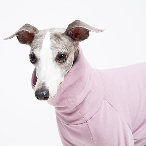 ESCCBOO Kuscheliger Baumwoll-Einteiler für italienische Windhunde, Whippets, superweicher, Warmer Schlafanzug und Overall (Größe XL, Violett)
