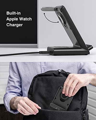 Qkxc X3PRO Wireless Charging Station,3 In 1 Wireless Charging Stand Made thumb #3