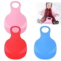 3 Stück Schneerutscher Kinder Schlitten Bob Poporutscher Erwachsene Und Kinder Snow Sledge Board Schneeteller Porutscher Mit Griff Schneerutscher Bob Winter Outdoor Sport (Mix 1)