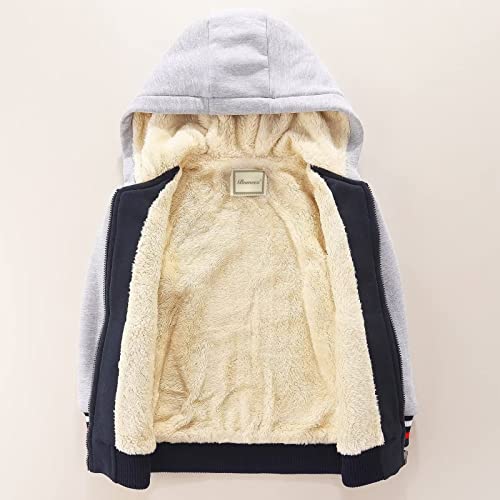 Image of Bumeex Kids Boy's Girl's Sherpa Fleece Lined Jacket 2-14Y(Toddler /Kid)
