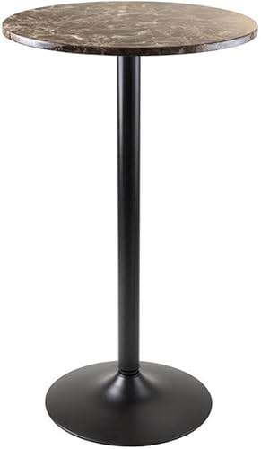 Miniatura 2 de Winsome Wood Cora - Mesa redonda de 3 piezas con 2 taburetes giratorios