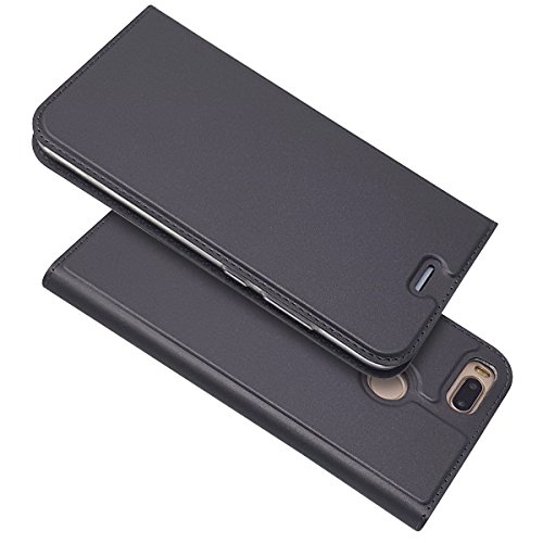 Copmob Funda Xiaomi Mi A1,Funda Xiaomi Mi 5X, Slim Billetera Carcasa,Carcasa PU Leather con TPU Suave Silicona,[Función de Soporte] [Ranuras para Tarjetas y Billetera] [Cierre Magnético] - Negro