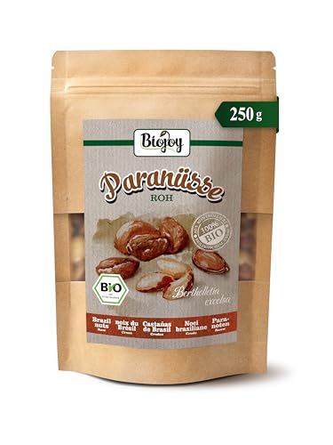 Biojoy Nueces de Brasil peladas Ecológicas (250 g), crudas y sin sal