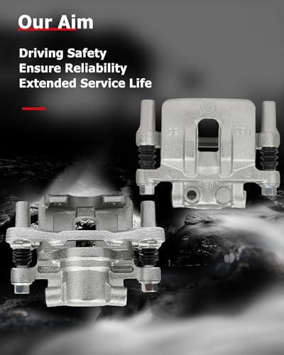 Image of cciyu 18B5039 18B5038 Rear Left & Right Brake Calipers With Bracket For Chrysler,For Dodge,For Jeep,For Mitsubishi