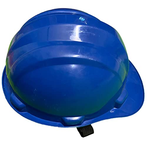 Image of LADWA Blue Heavy Duty Superior Safety Helmet, ISI Marked Protective Head Helmet for Construction, Industrial, Engineering and Outdoor Safety Work (Pack of 1)