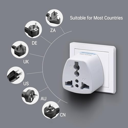 KAVANA (3 pcs) Type-A india to us converter plug - USA Adapter for indian plug // India to USA Universal Travel Adapter for USA, Canada, Mexico, Brazil, Cuba, Thailand, Taiwan, Japan, Panama, etc