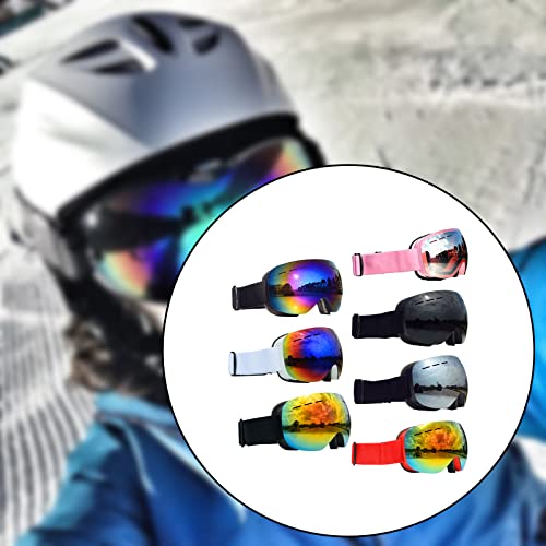 Image of bnf Magnetic Ski Goggles Windproof Glasses for Adults Black Frame Red Lenses | Sporting Goods | Winter Sports | Clothing | Goggles & Sunglasses