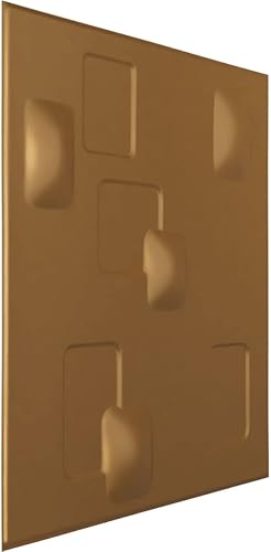 Miniatura 2 de Ekena Millwork 19 58 pulgadas de ancho x 19 58 pulgadas de alto, Avila EnduraWall Panel decorativo de pared 3D, dorado (cubre 2.67 pies cuadrados).
